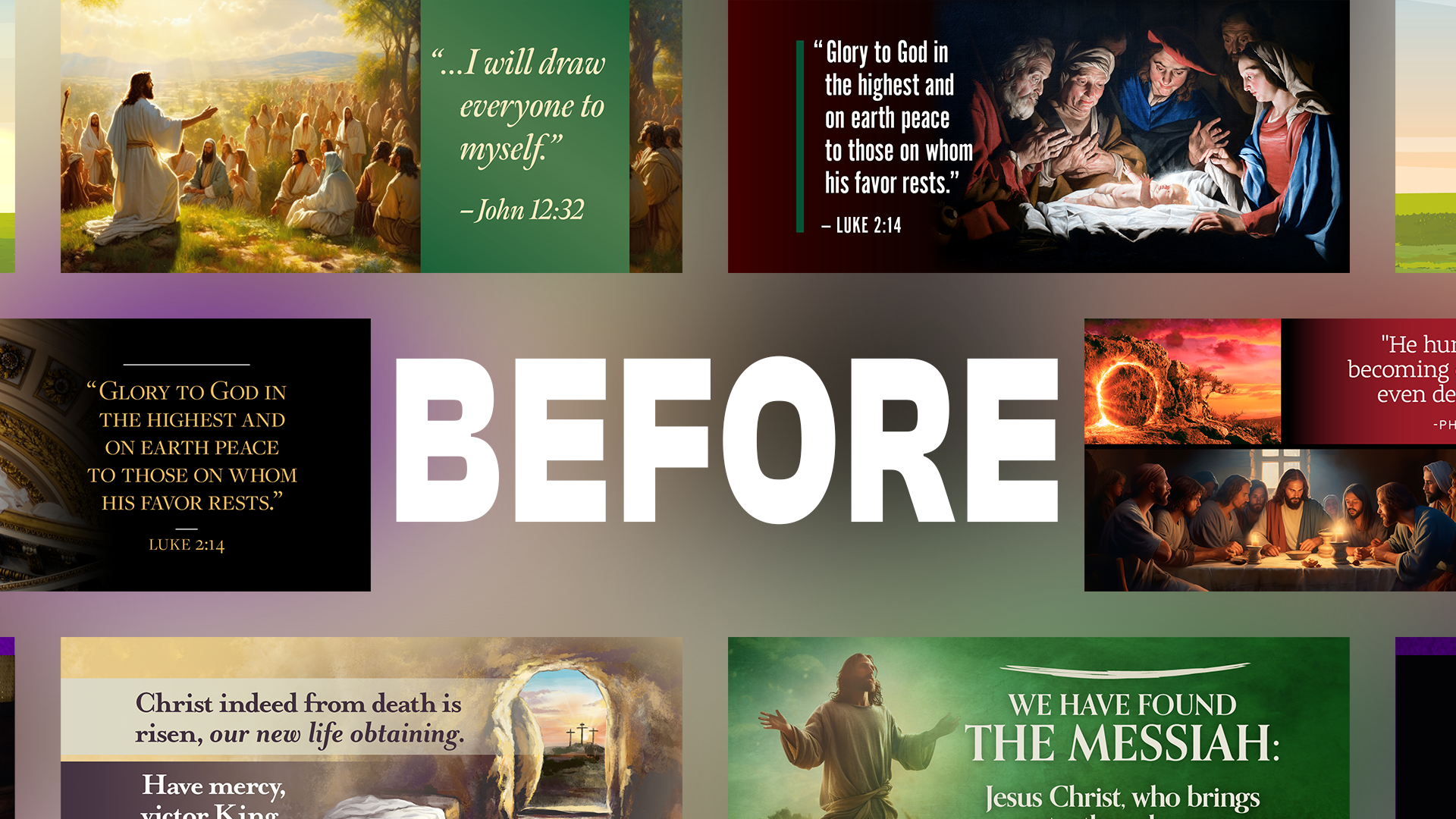 Catholic Social Media (CSM) Liturgical Banners visual