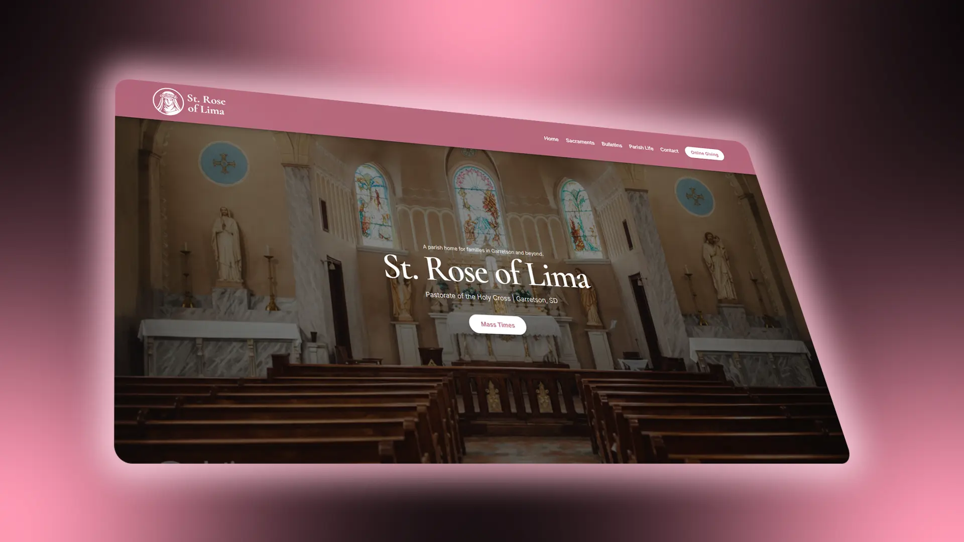 St. Rose of Lima Parish Website (Concept Prototype) thumbnail
